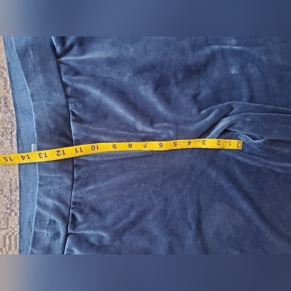 Cable and guage blue velour wide leg tracksuit. Womens XL EUC - Picture 5 of 16